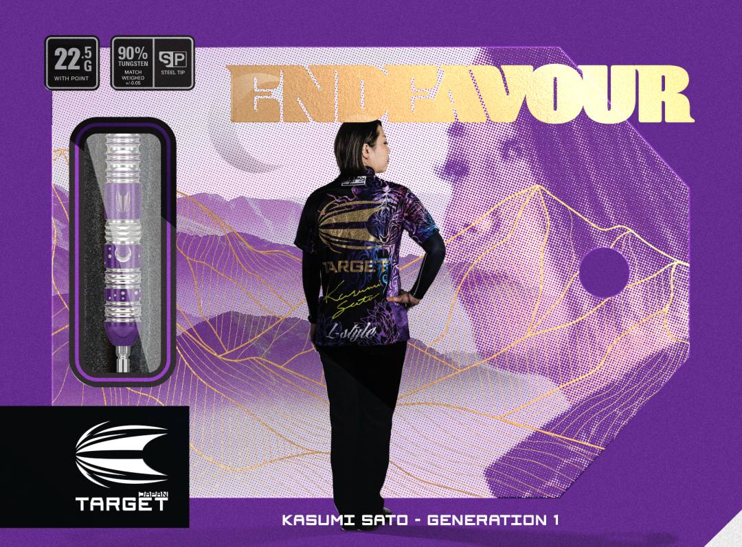  Target Japan Kasumi Sato Endeavor 90% Tungsten Swiss Point Steeldarts