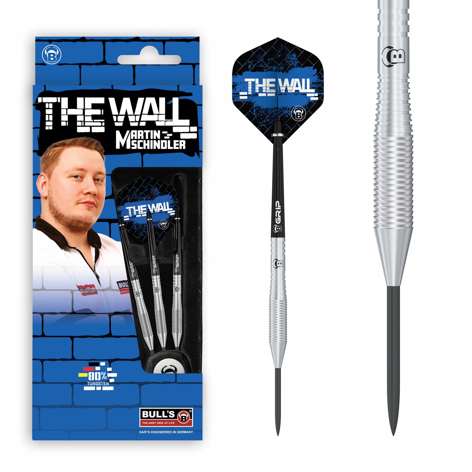  Bull's Martin Schindler TW80 80% Tungsten Steeldarts