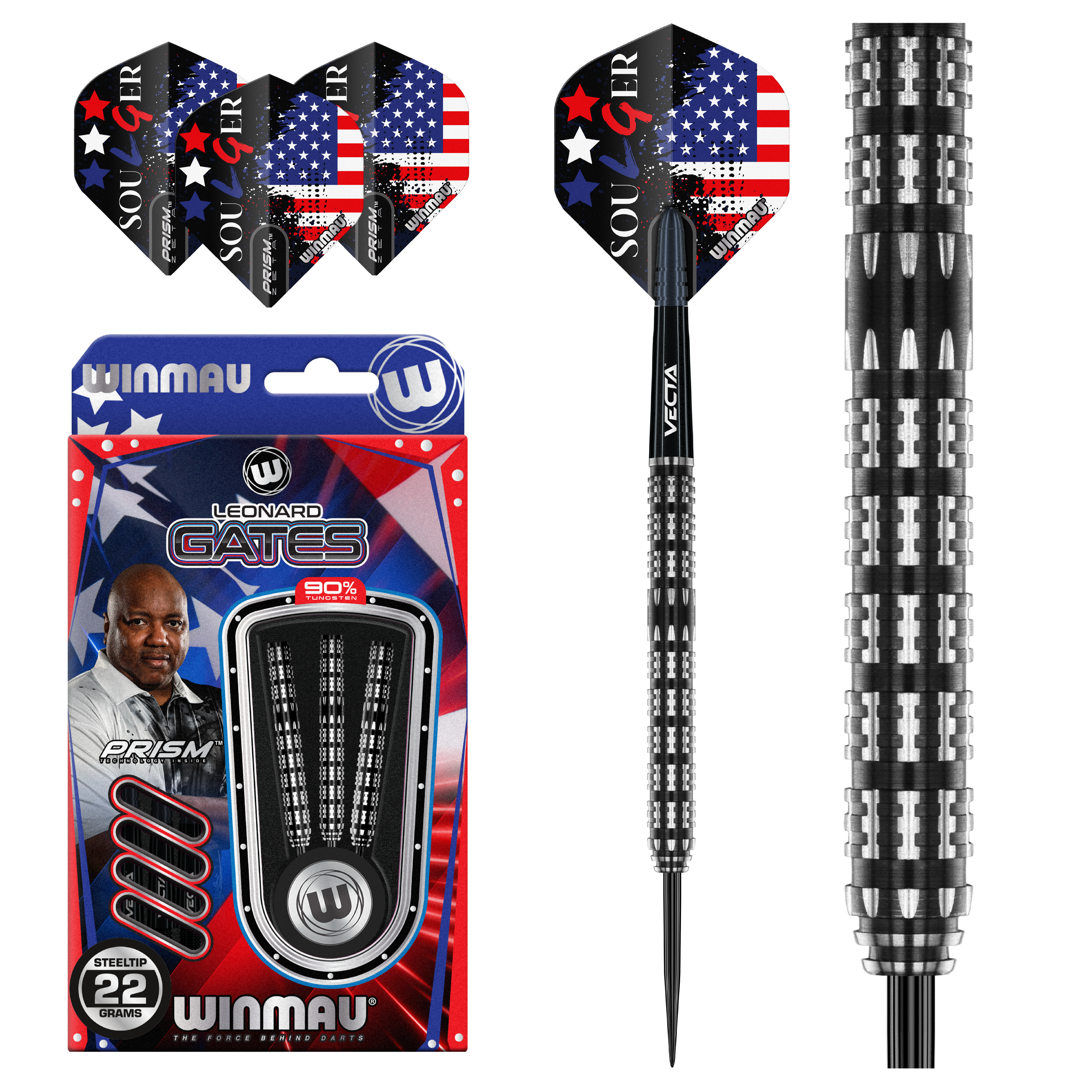  Winmau Leonard Gates 90% Tungsten Steeldarts