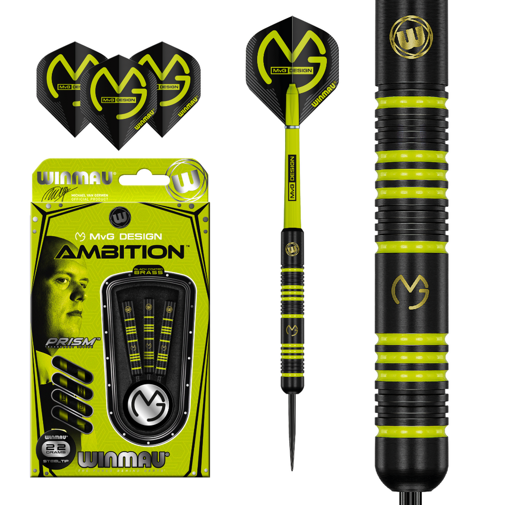  Winmau Michael Van Gerwen Ambition Brass Steeldarts