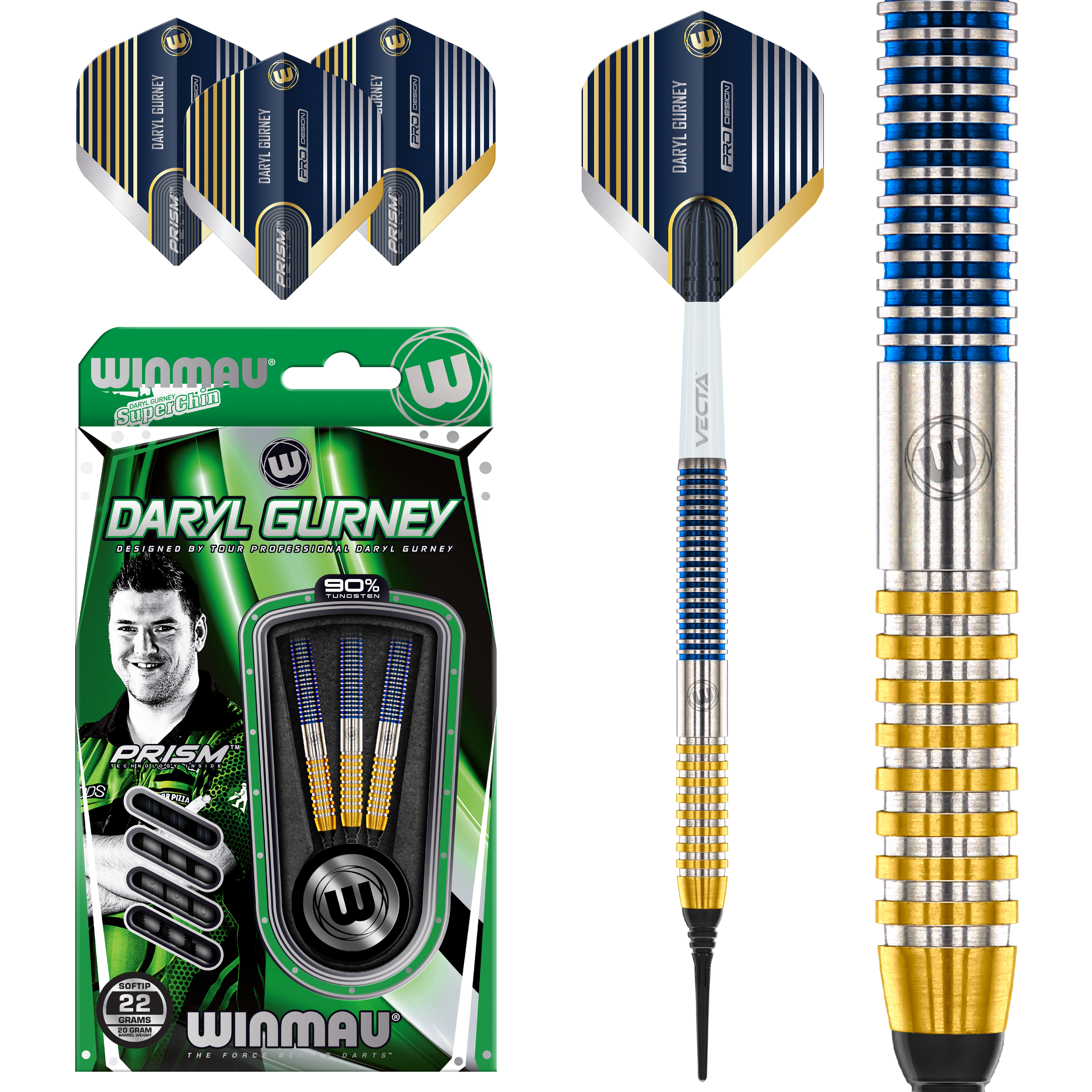  Winmau Daryl Gurney SC 1.0 90% Tungsten Softdarts