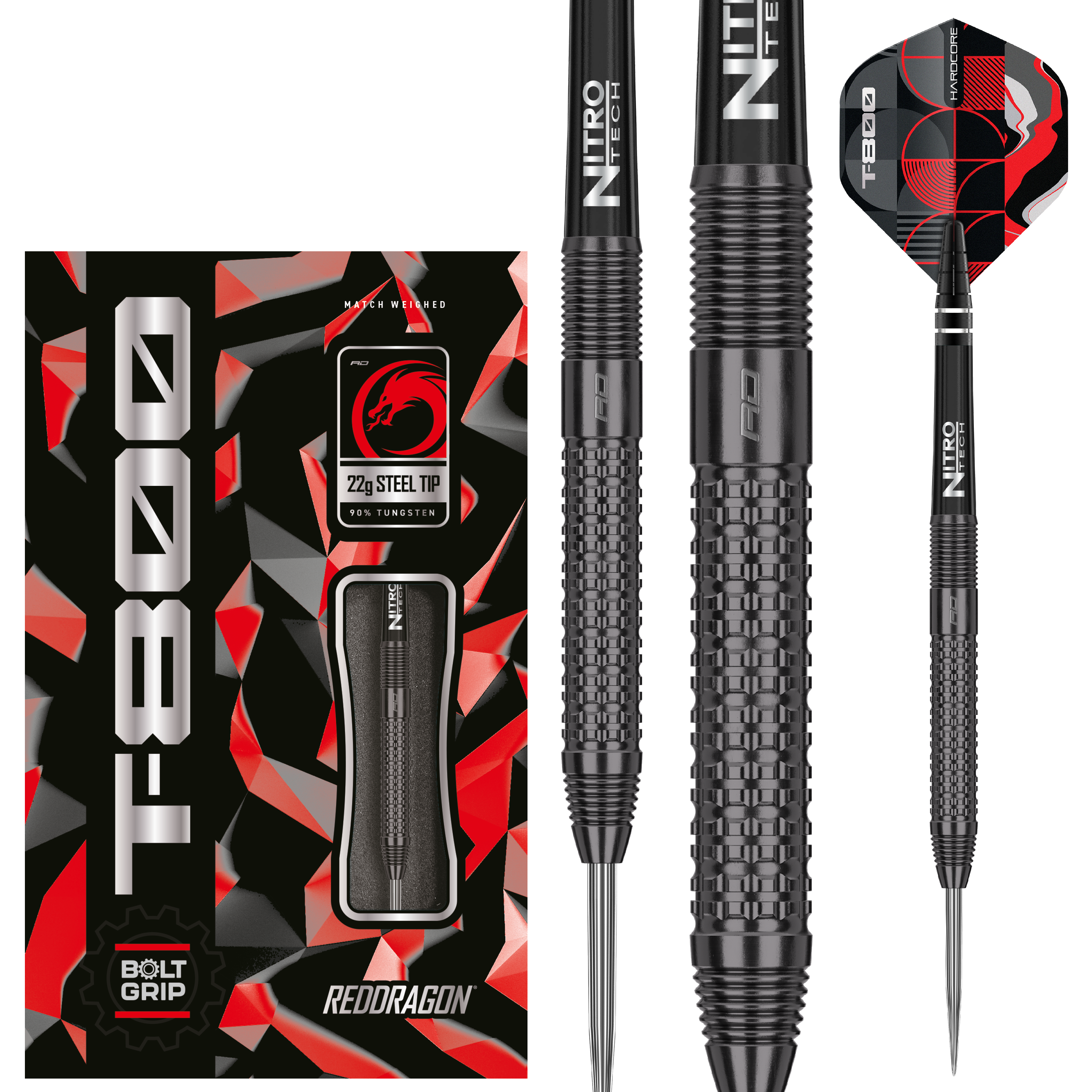  RedDragon T-800 90% Tungsten Steeldarts