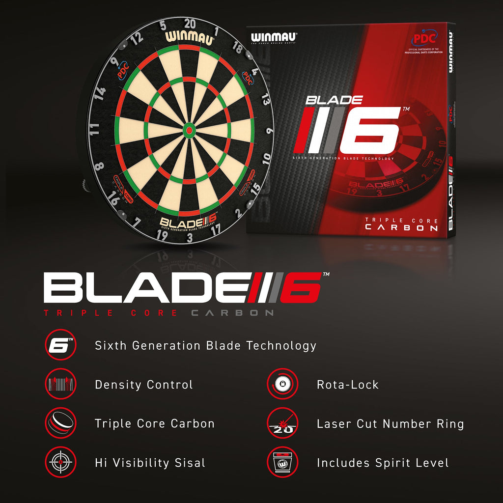  Winmau Blade 6 Triple Core Steeldartboard