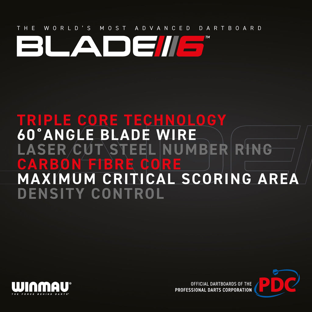  Winmau Blade 6 Triple Core Steeldartboard