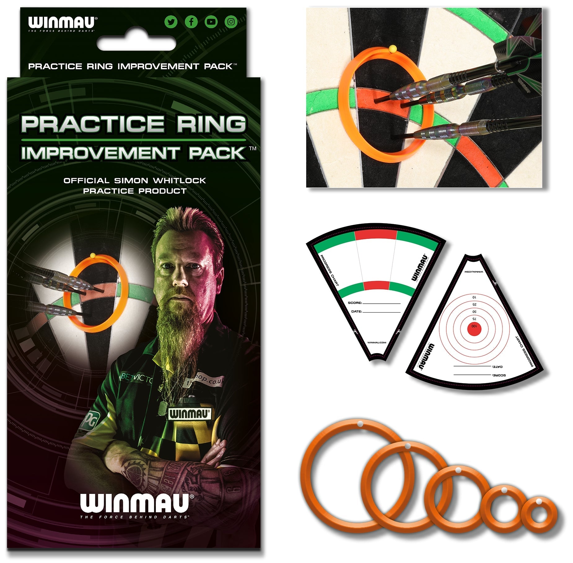  Winmau Simon Whitlock Practice Rings