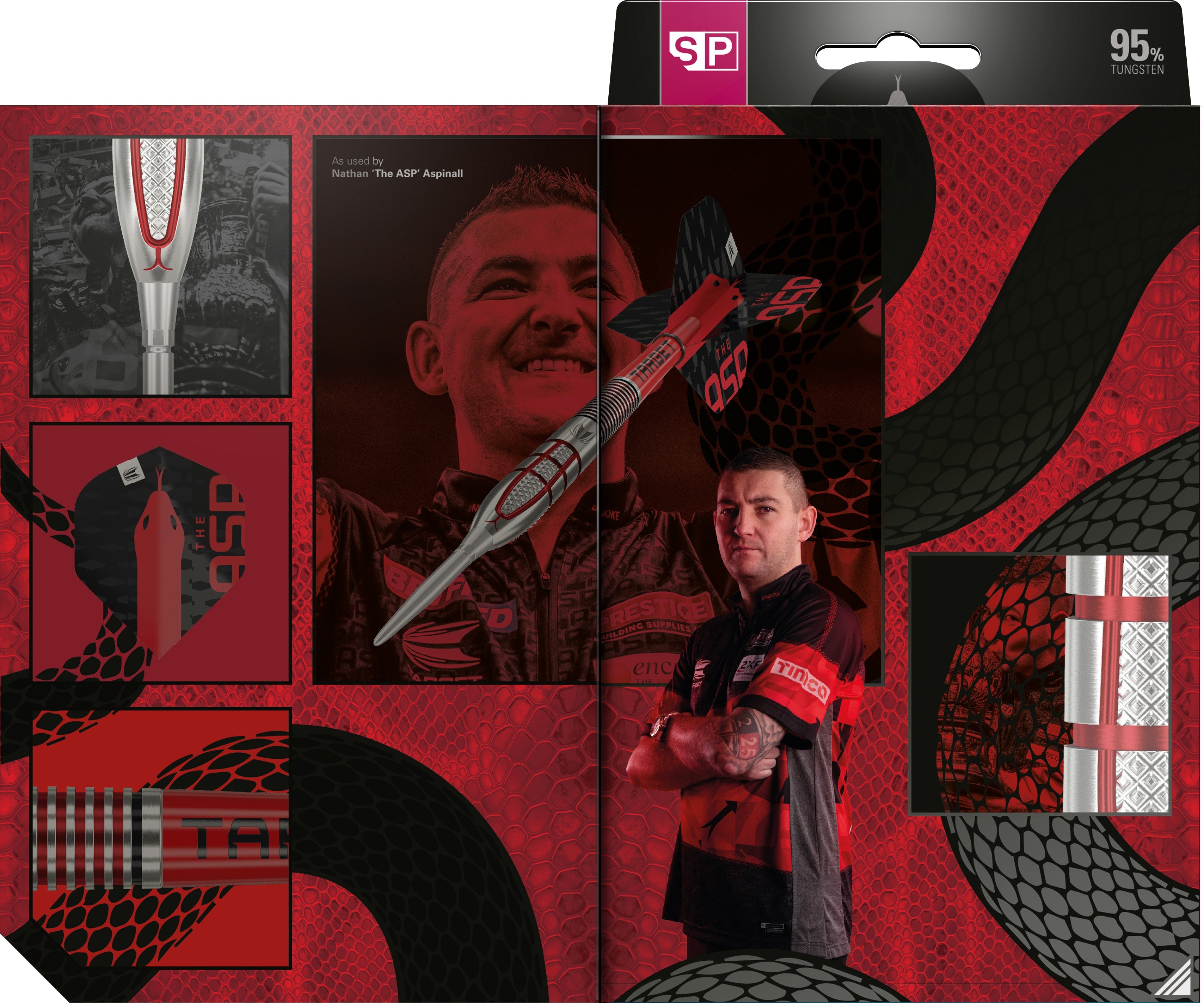  Target Nathan Aspinall G2 95% Tungsten Swiss Point Steeldarts