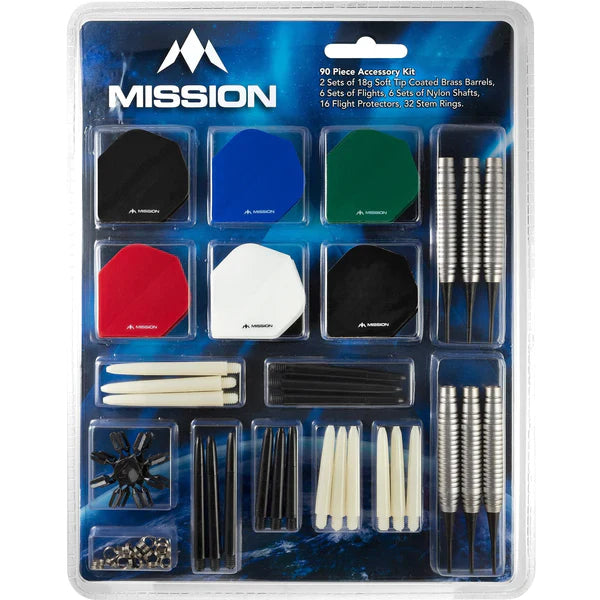  Mission Dart Accessory Kit - 90 Teile - Softdarts