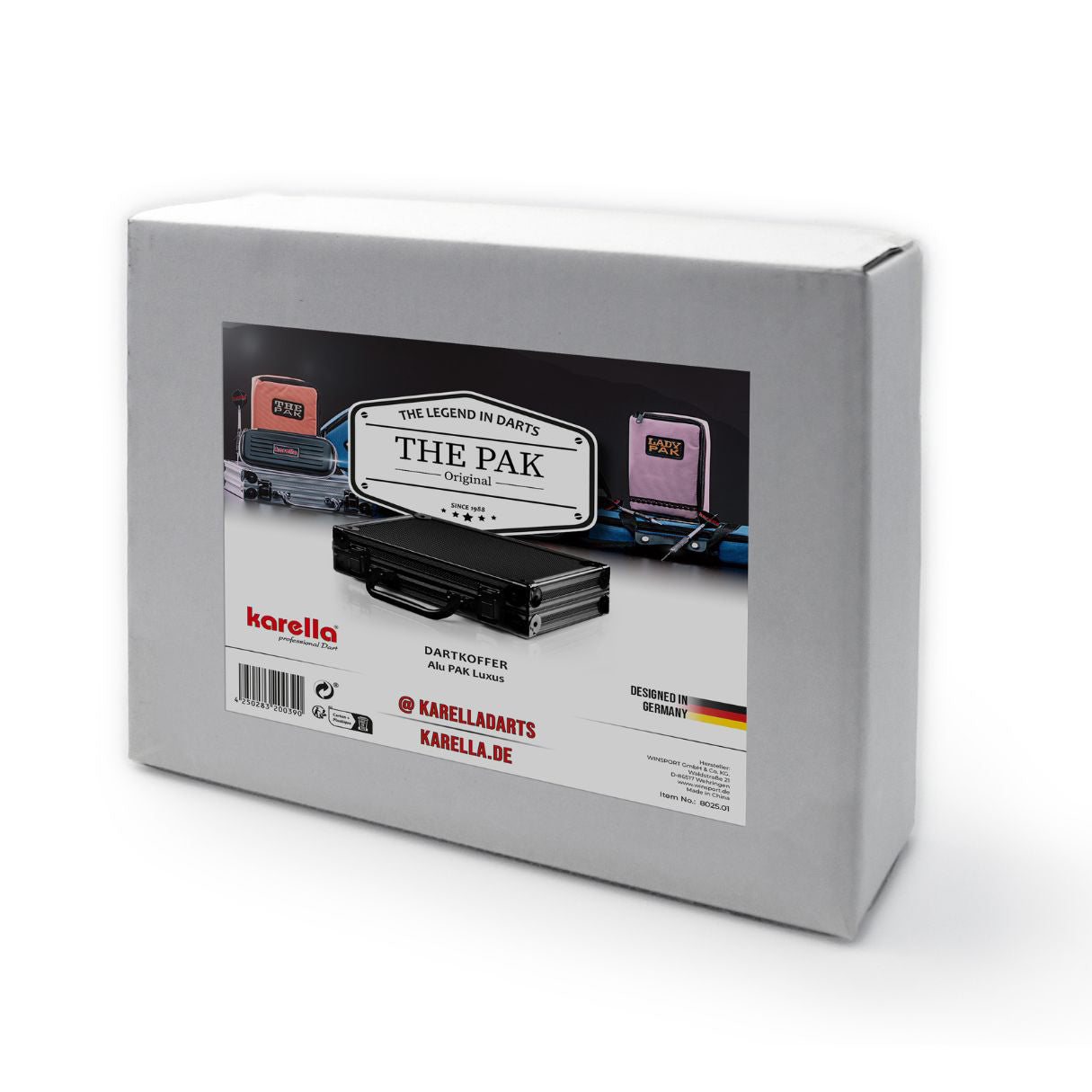  Karella Dartkoffer ALU PAK Luxus - Schwarz