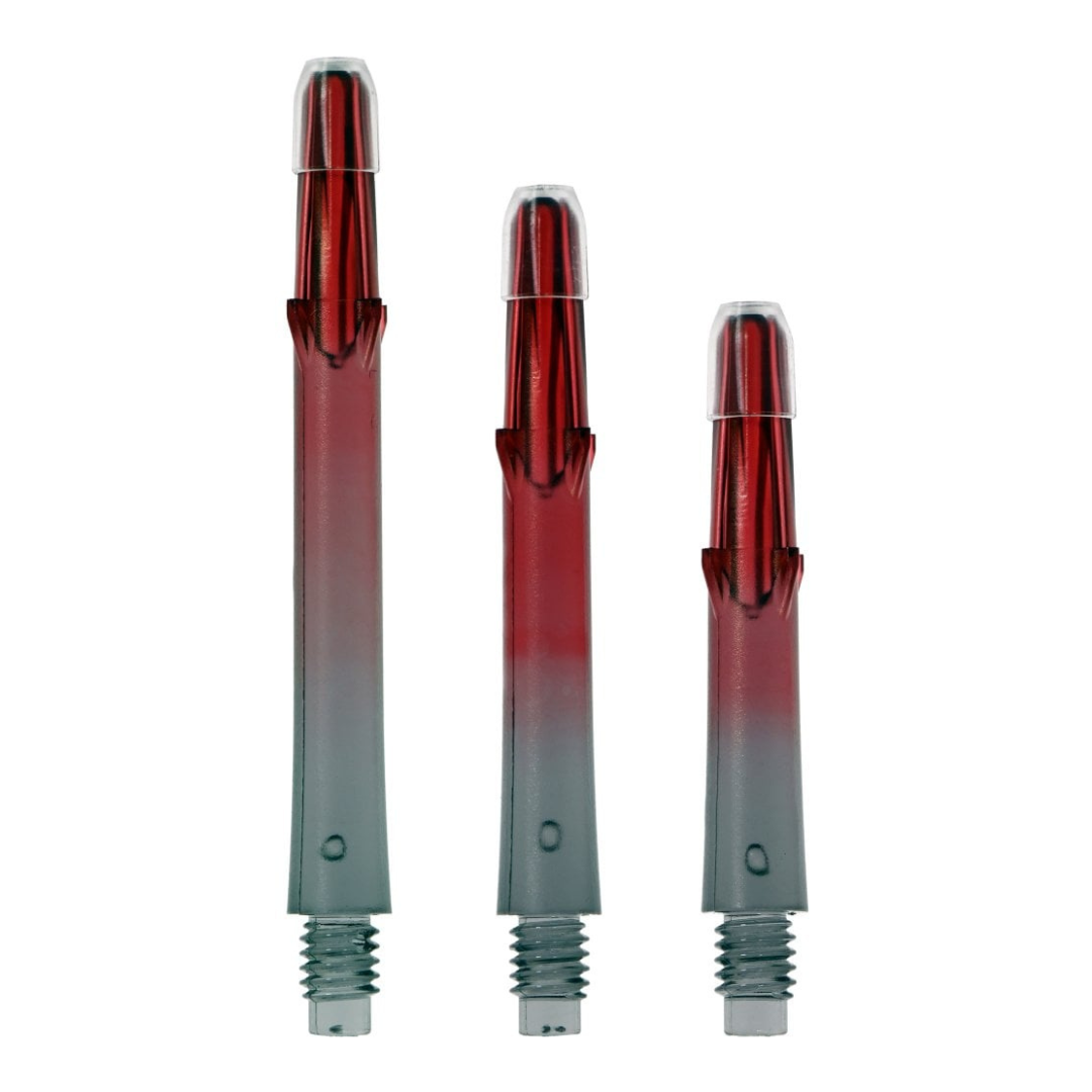  L-Style Locked Straight TwoTone Shafts - Schwarz / Rot