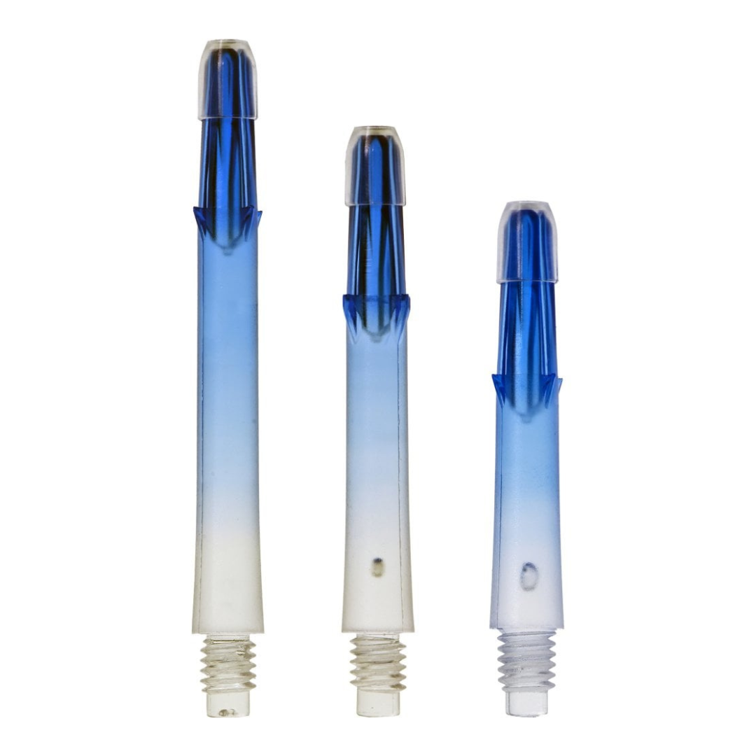  L-Style Locked Straight TwoTone Shafts - Transparent / Blau