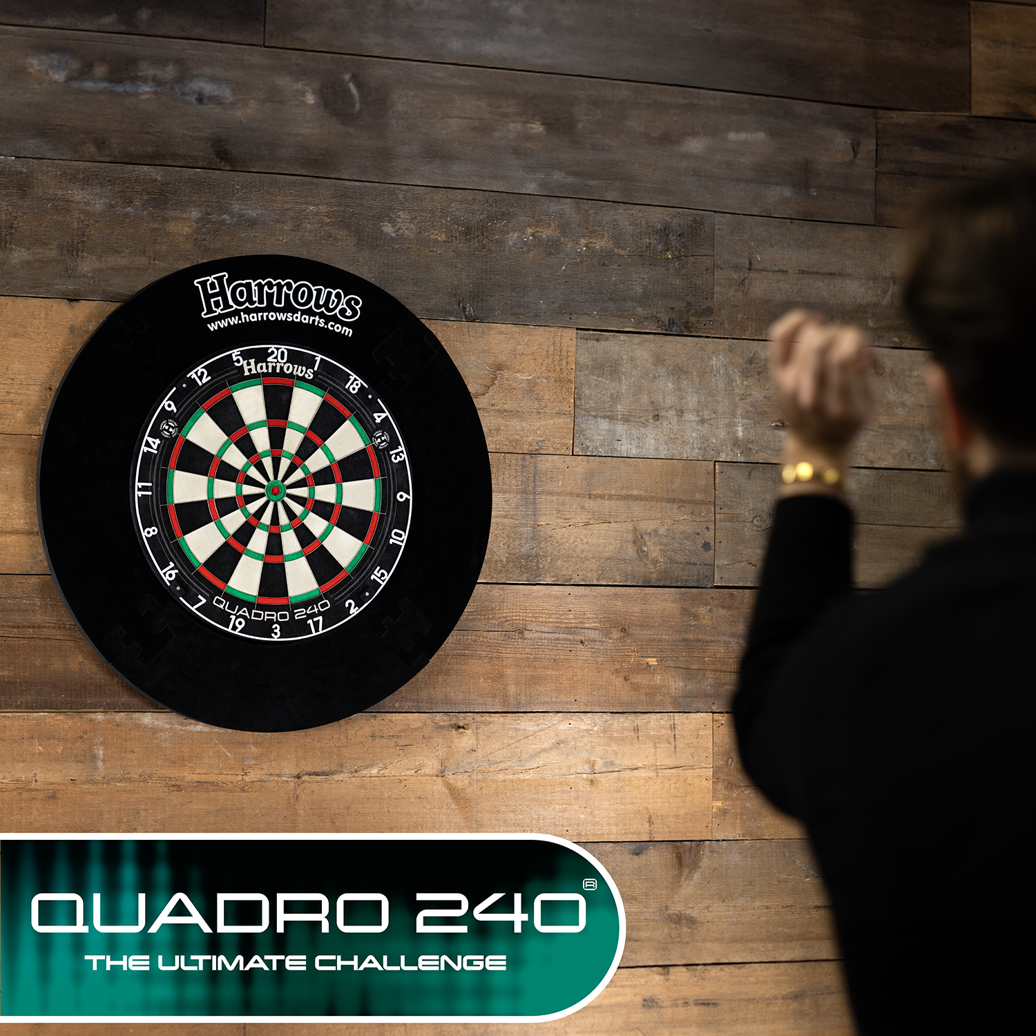  Harrows Quadro 240 Steeldartboard