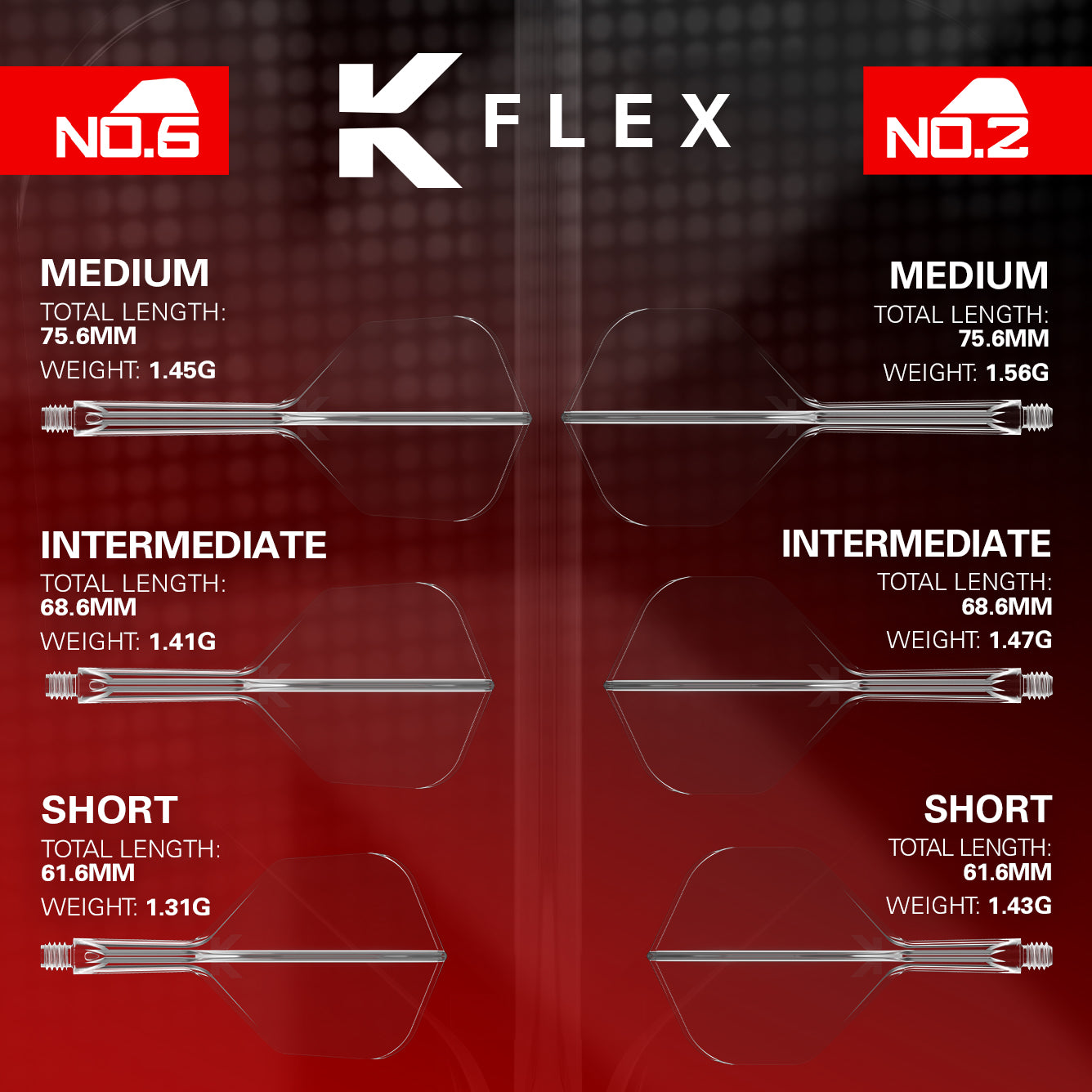  Target K-Flex Flight / Shaft System - NO2 Standard