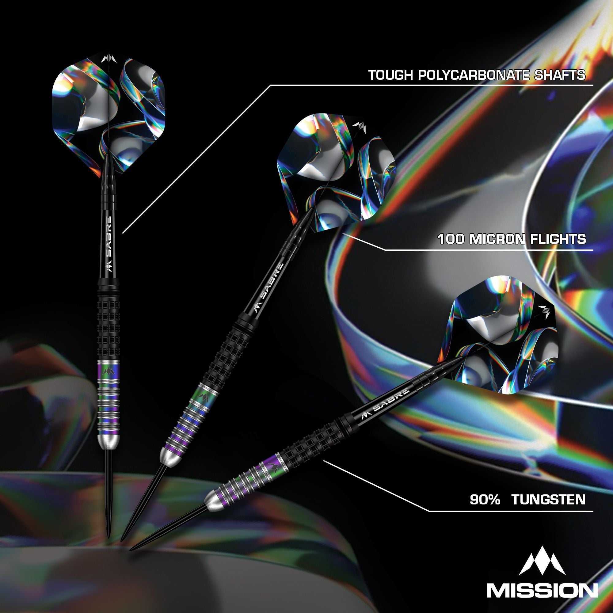  Mission Iridian 90% Tungsten Steeldarts