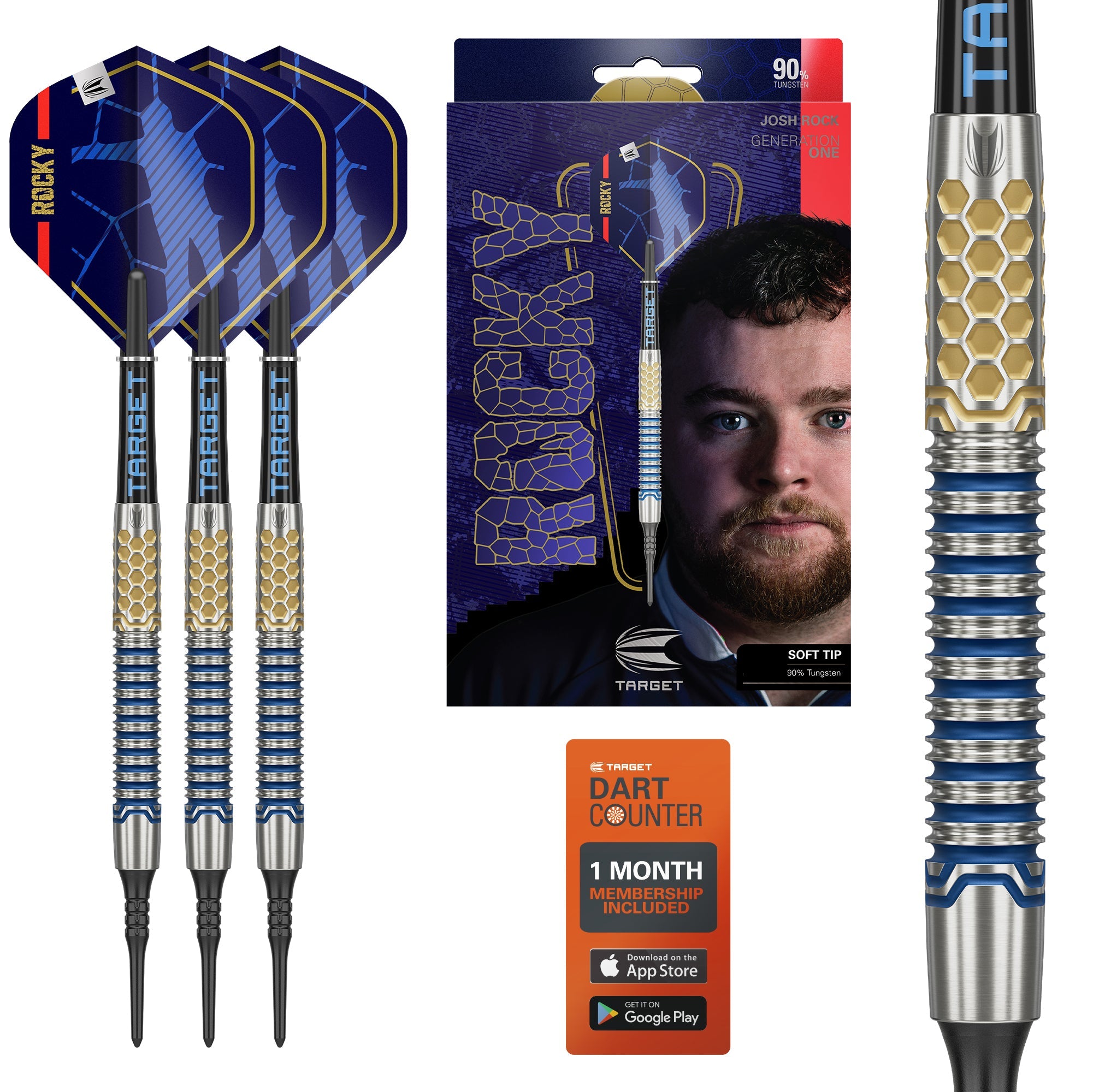  Target Josh Rock G1 90% Tungsten Softdarts