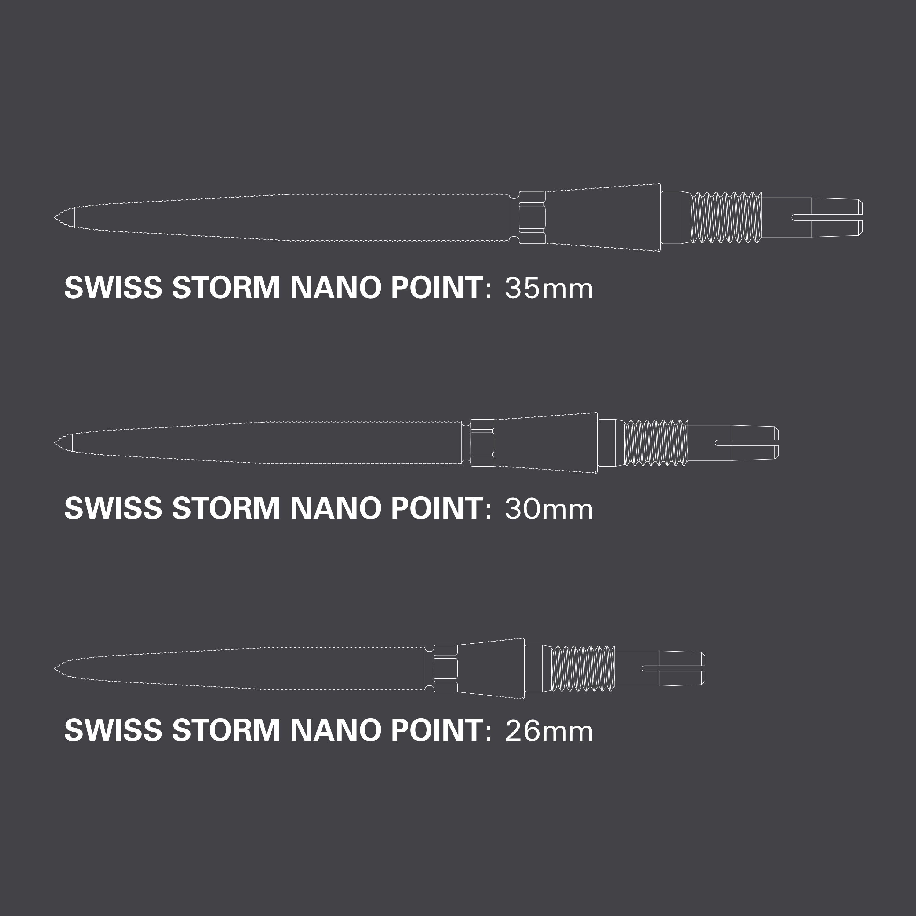  Target Swiss Nano Storm Point - Gold