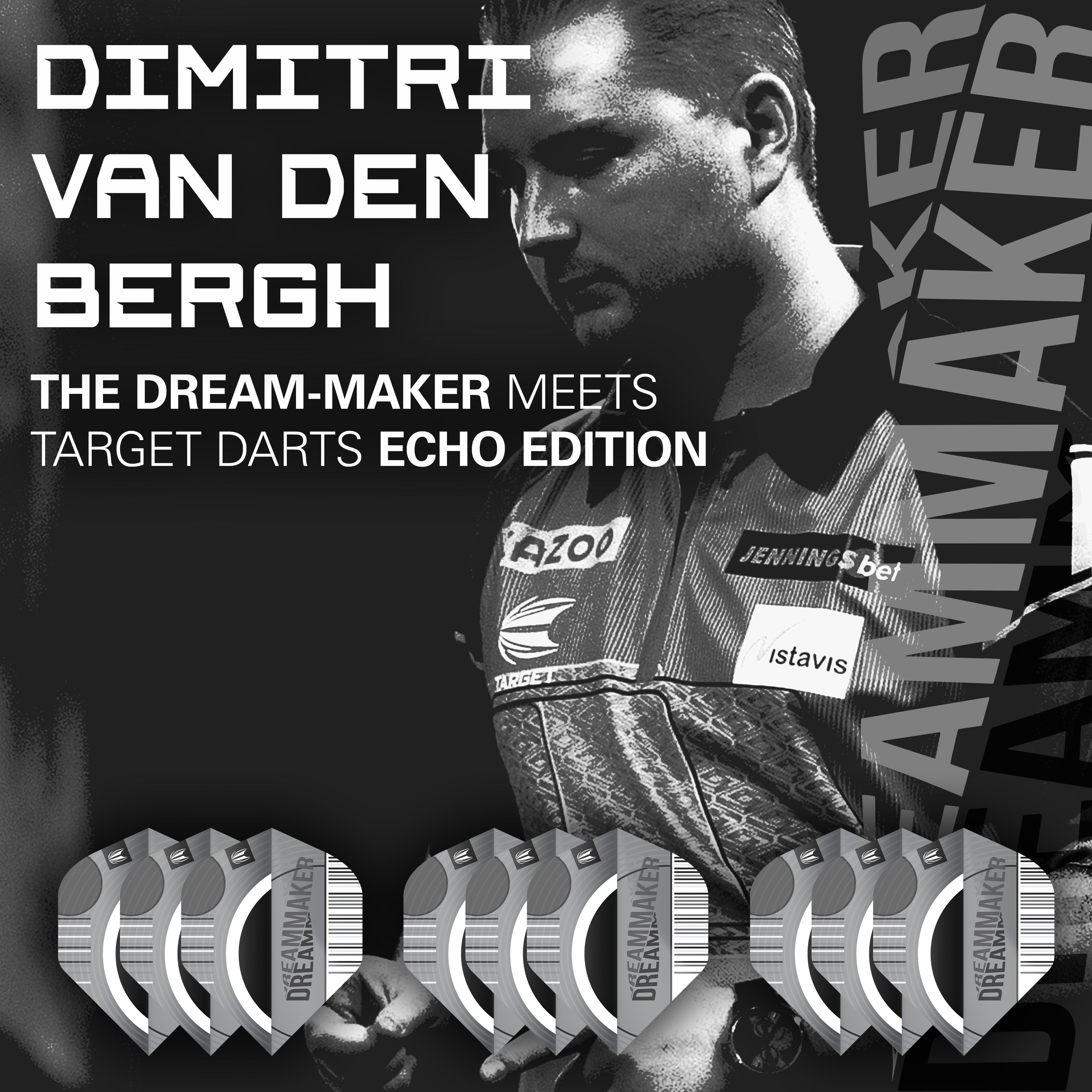  Target Flights Dimitri Van Den Bergh X Echo Pro. Ultra NO2 - 3 Sets