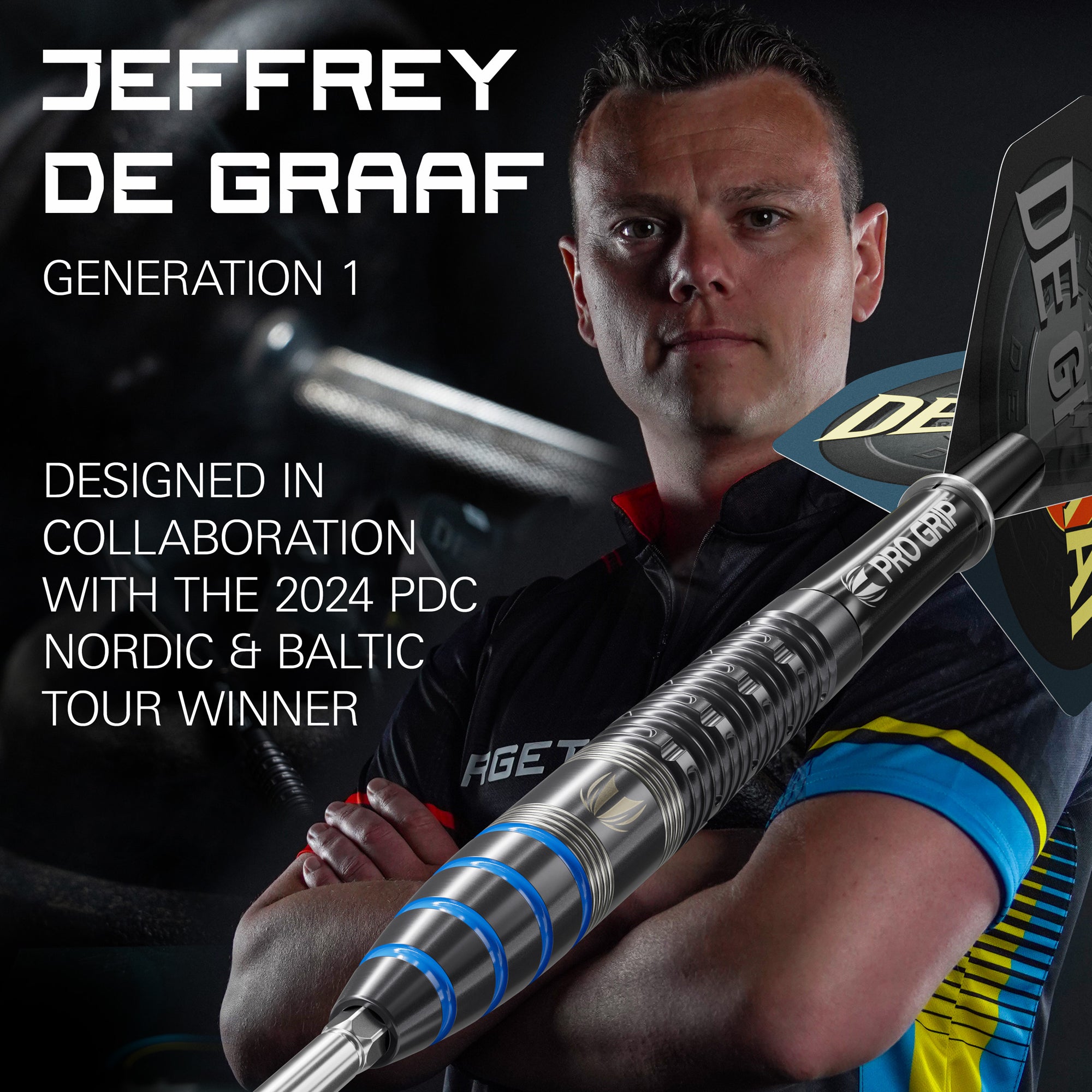  Target Jeffrey De Graaf G1 90% Tungsten Swiss Point Steeldarts