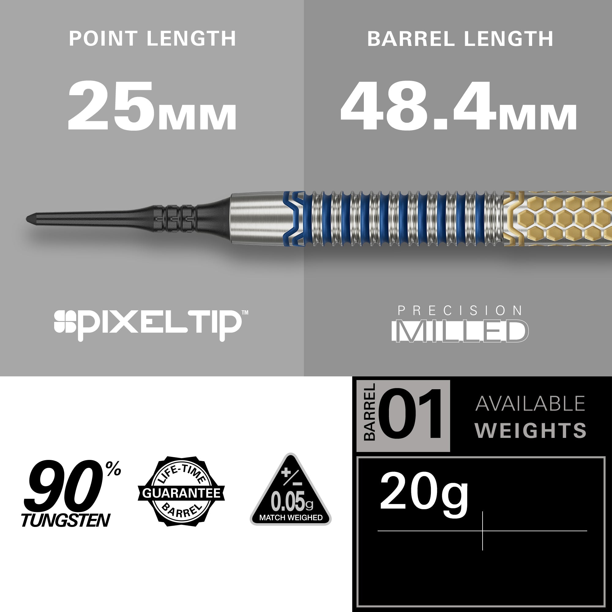 Target Josh Rock G1 90% Tungsten Softdarts
