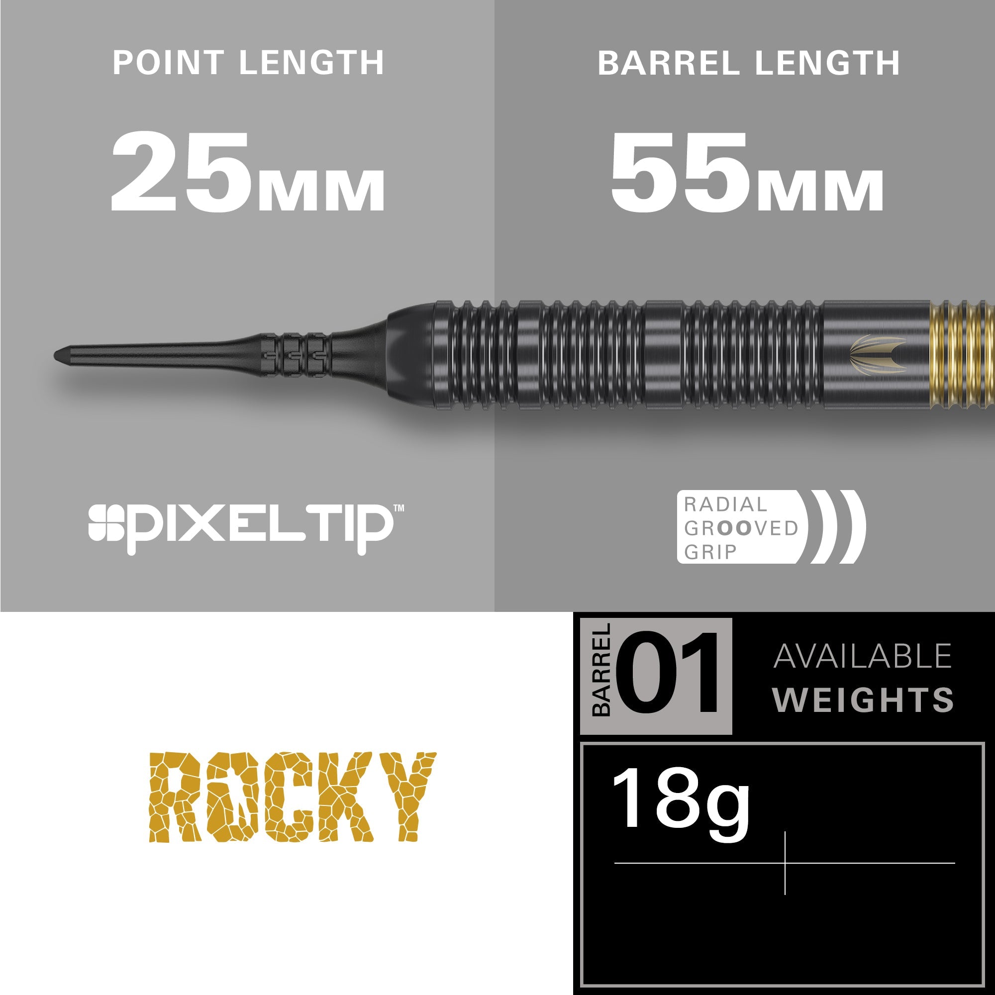  Target Josh Rock Brass Softdarts