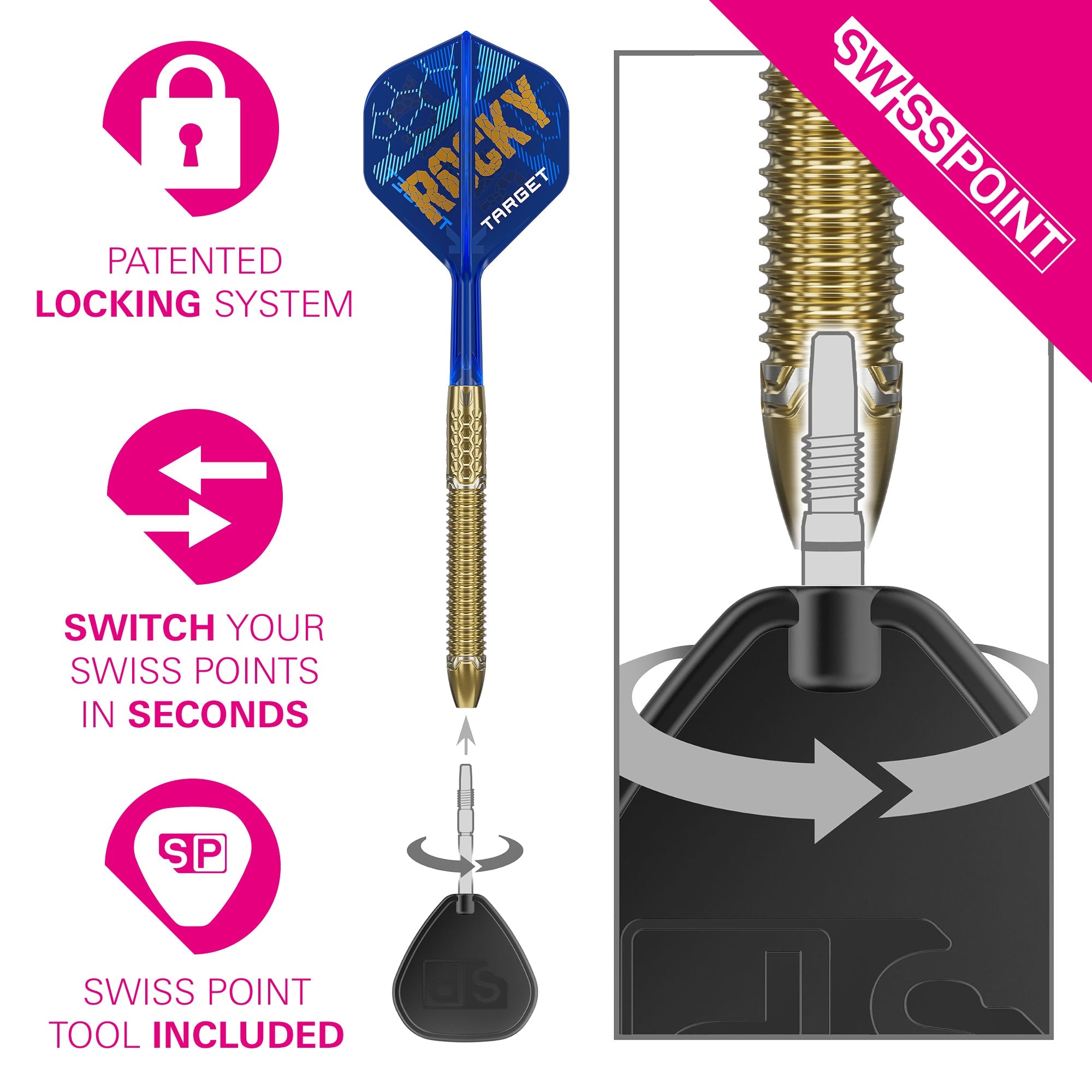  Target Josh Rock Limited Edition 95% Tungsten Steeldarts