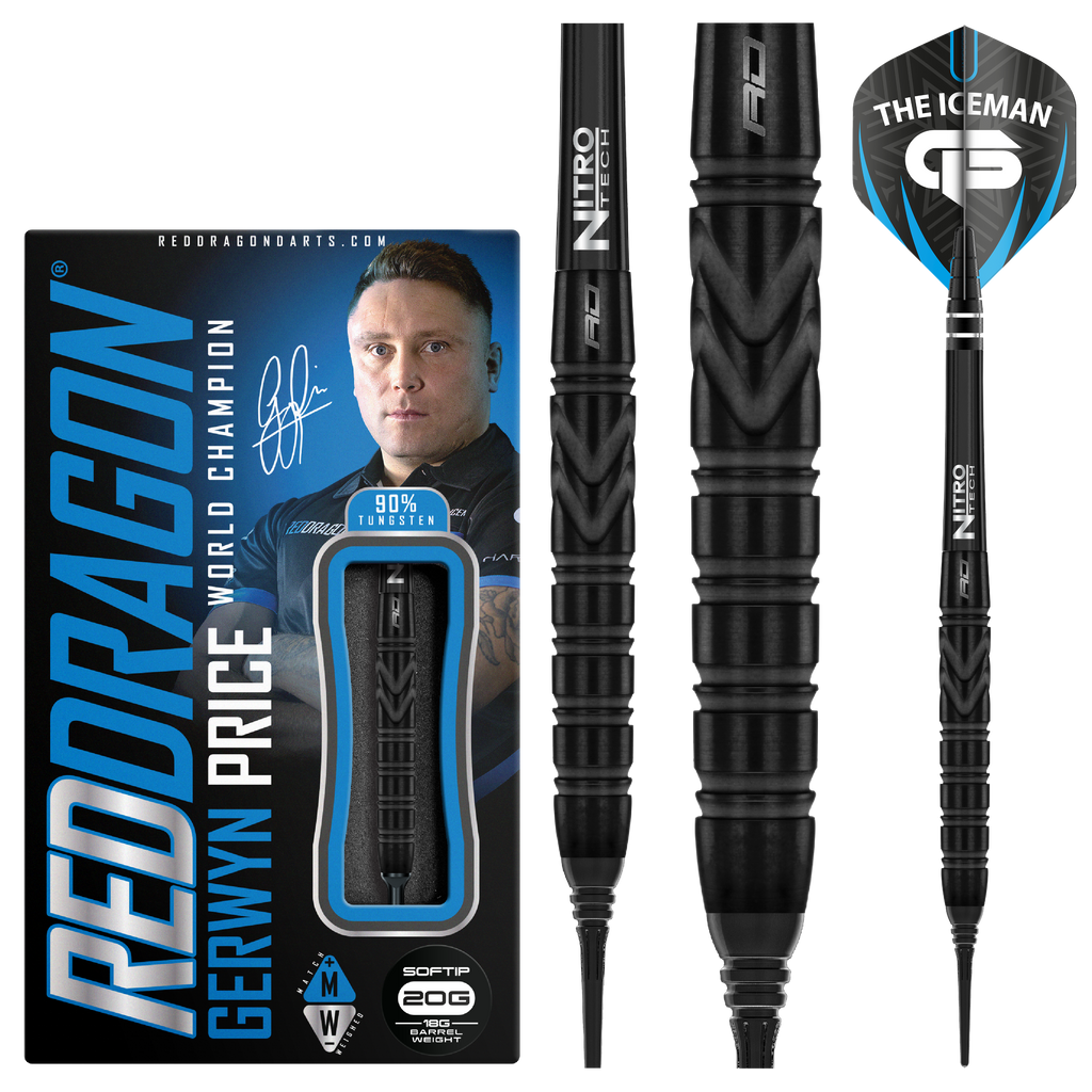  RedDragon Gerwyn Price Black SE 90% Tungsten Softdarts