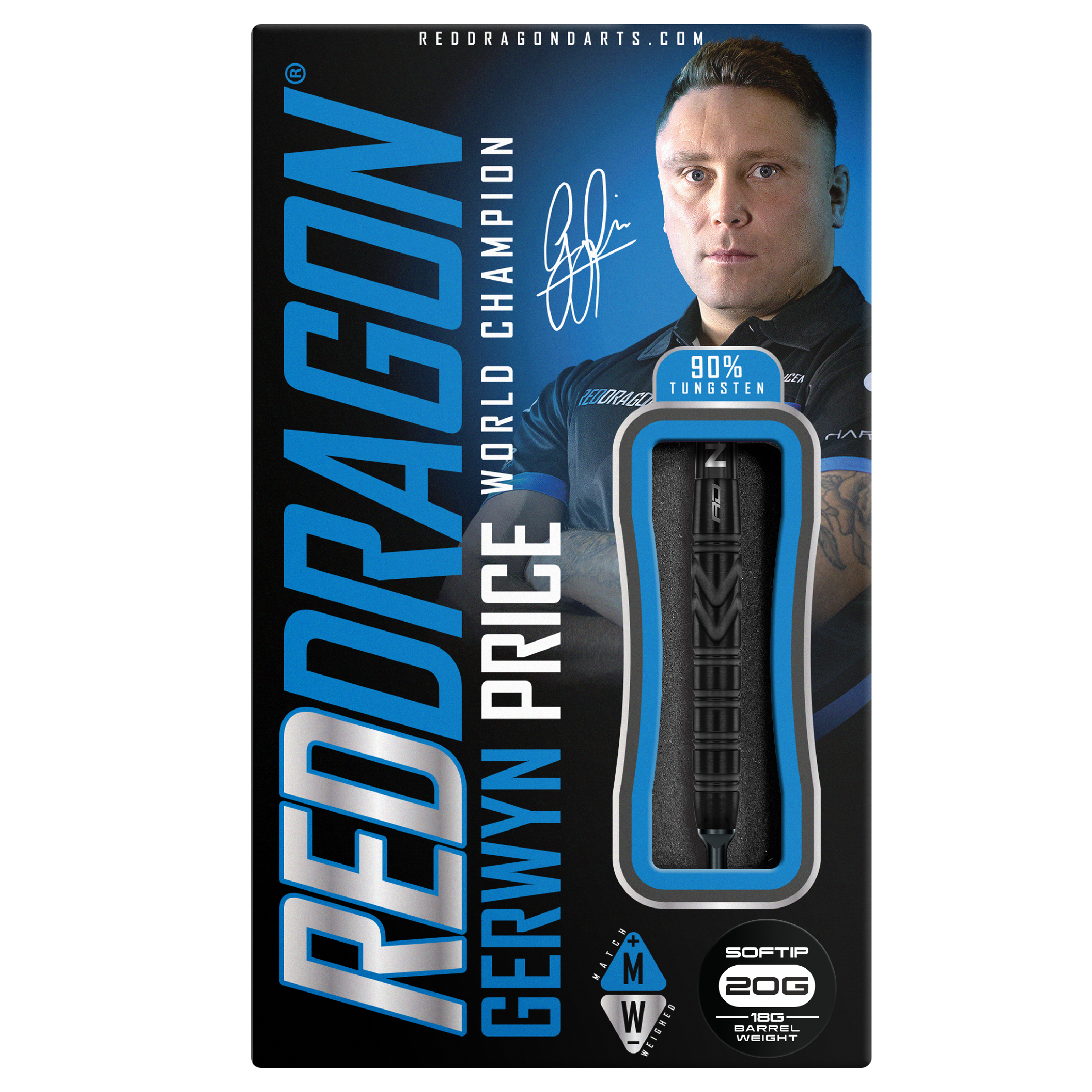 RedDragon Gerwyn Price Black SE 90% Tungsten Softdarts