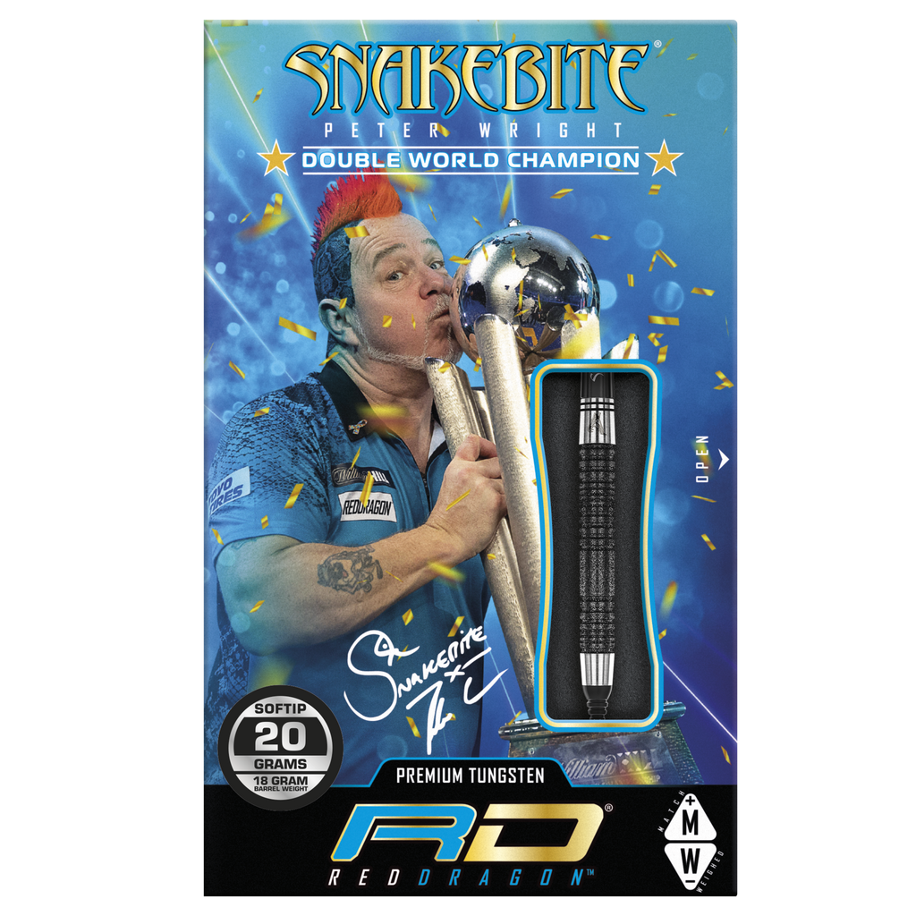  RedDragon Peter Wright Double WC SE Black 90% Tungsten Softdarts