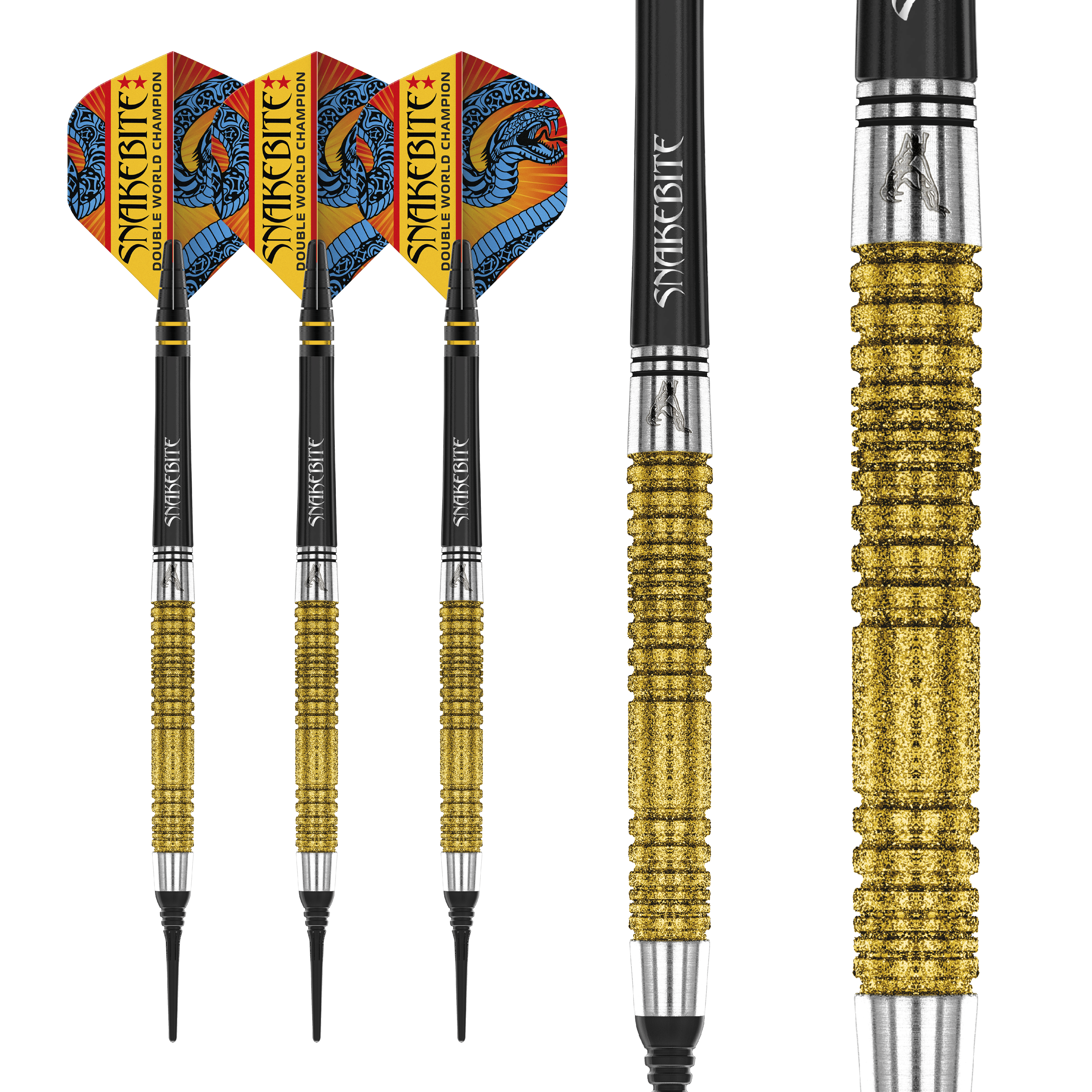  RedDragon Peter Wright Double WC SE Gold 90% Tungsten Softdarts