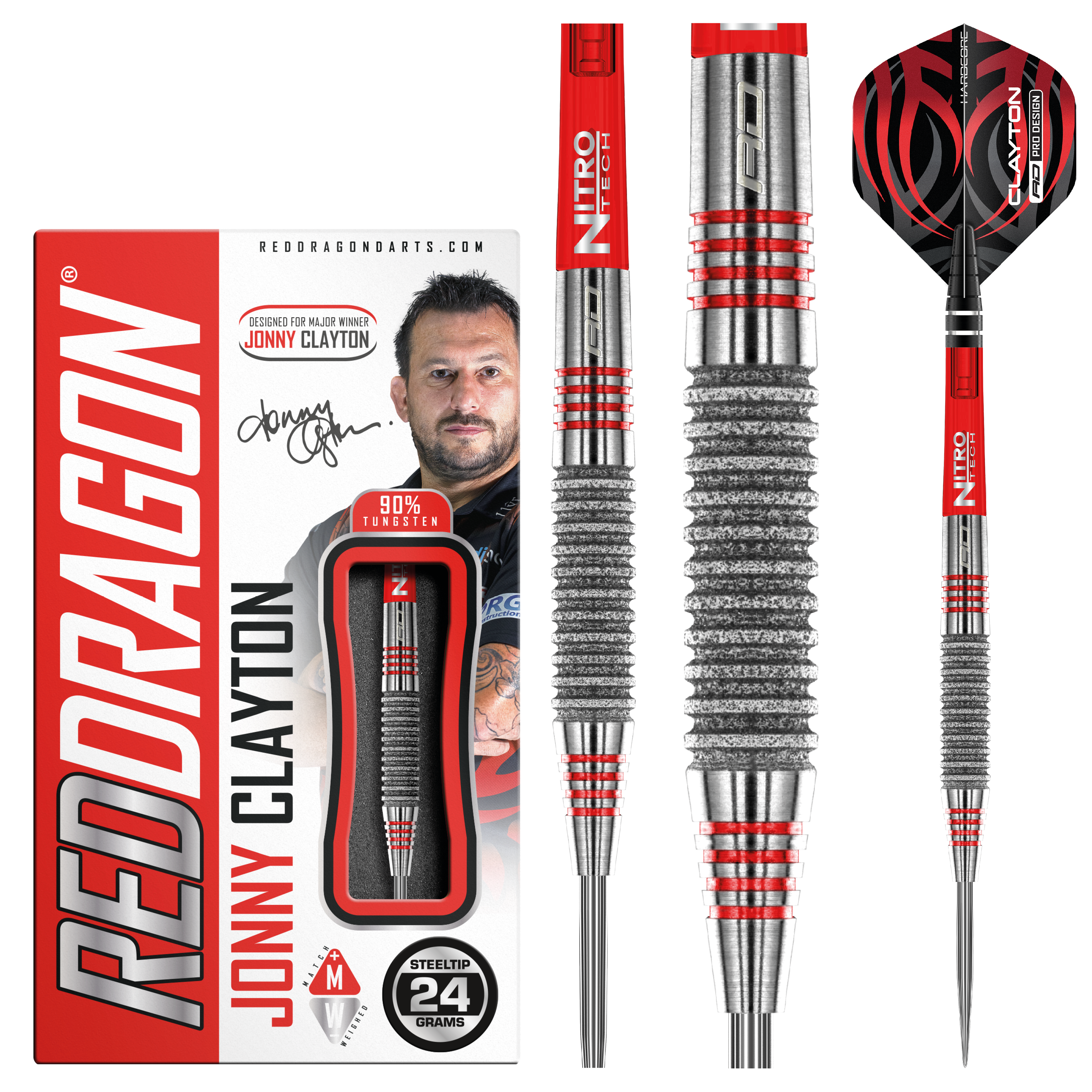  RedDragon Jonny Clayton Element 90% Tungsten Steeldarts