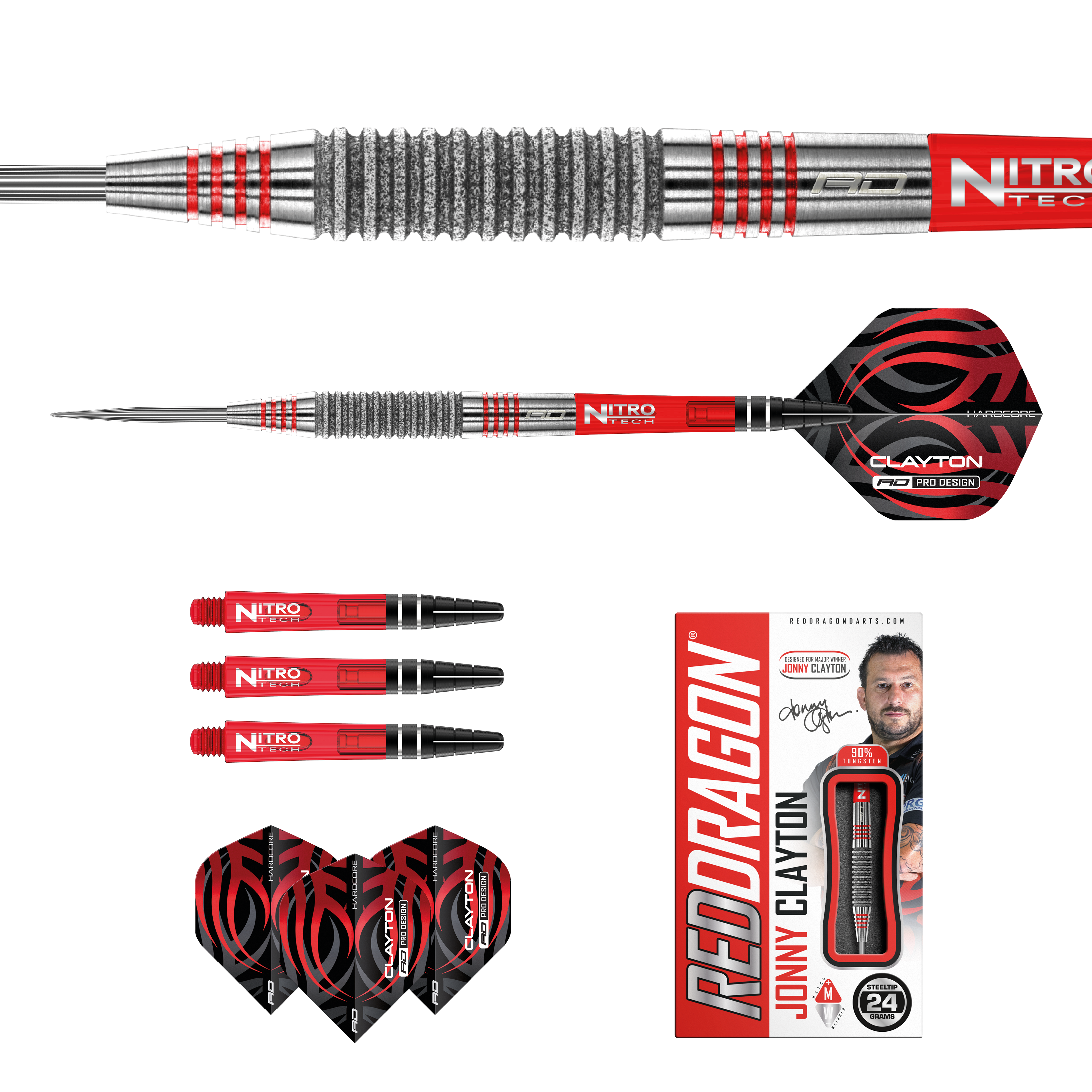  RedDragon Jonny Clayton Element 90% Tungsten Steeldarts