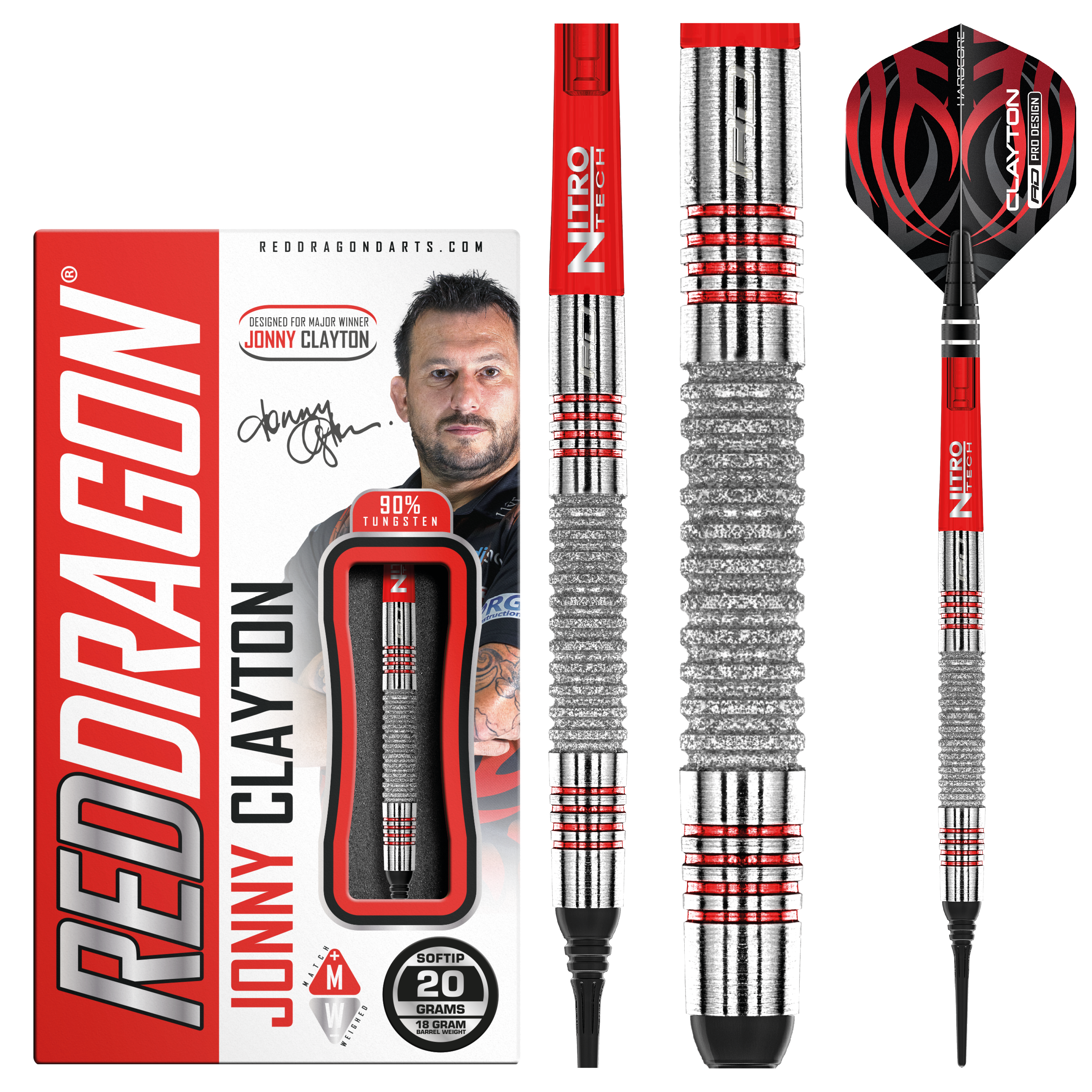  RedDragon Jonny Clayton Element 90% Tungsten Softdarts
