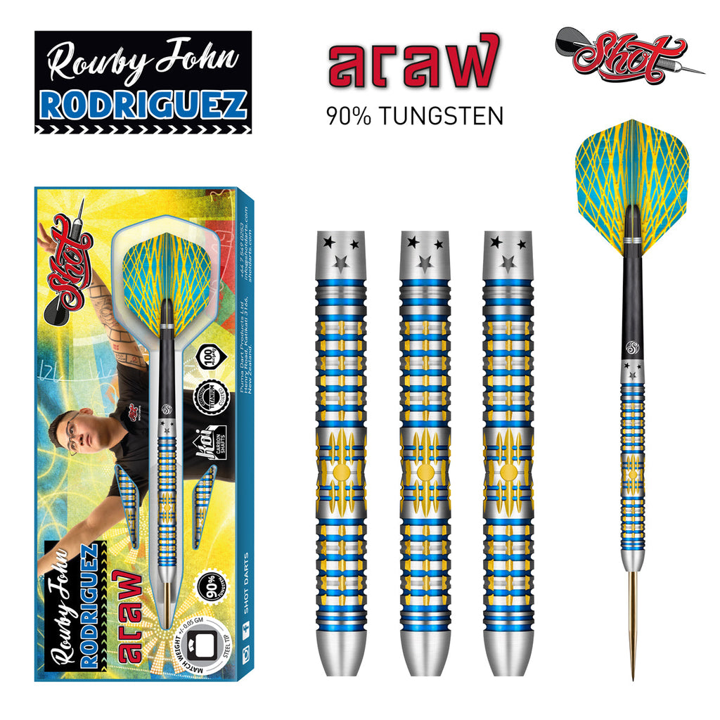  Shot Rowby-John Rodriguez Araw 90% Tungsten Steeldarts