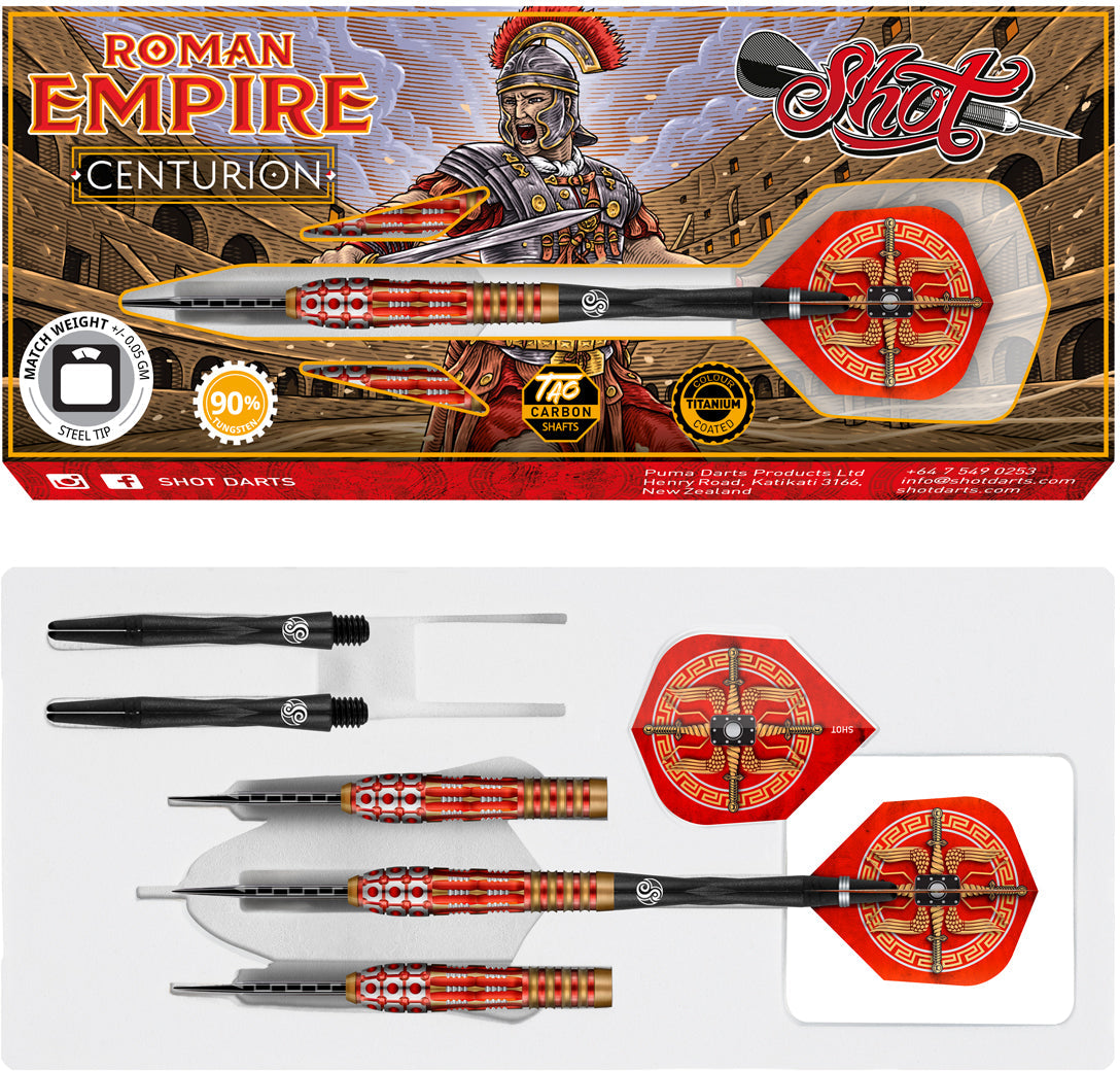  Shot Roman Empire Centurion 90% Tungsten Steeldarts