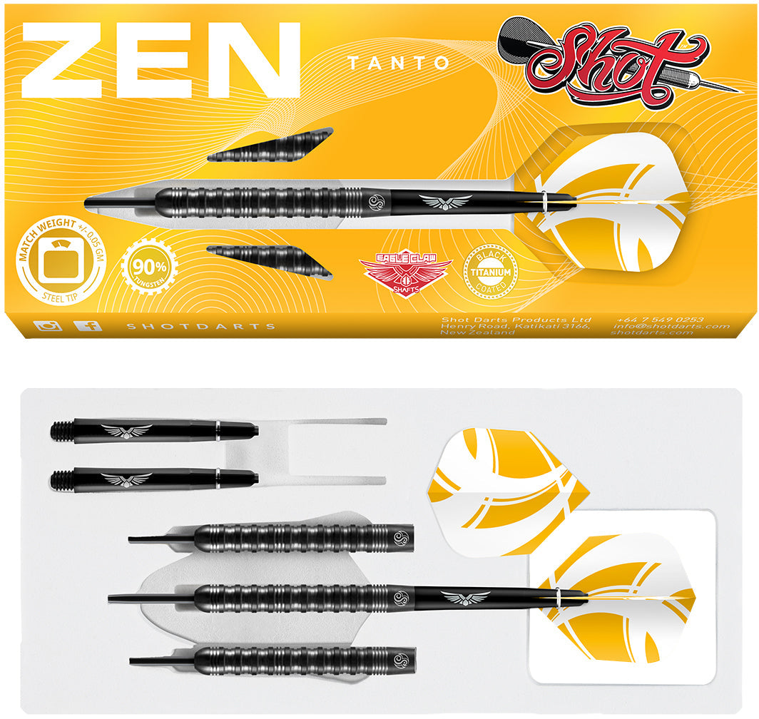  Shot Zen Tanto 90% Tungsten Steeldarts