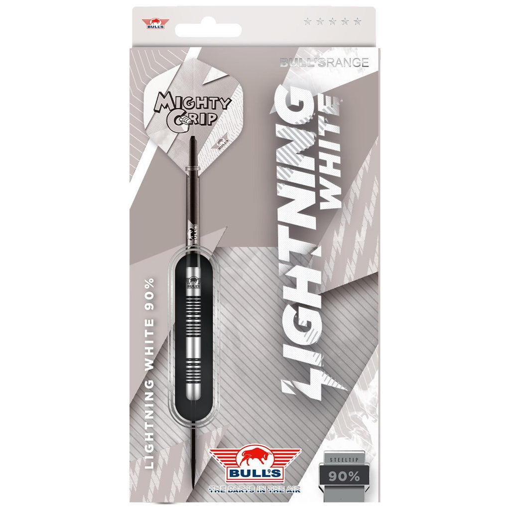  Bull's NL Lightning White 90% Tungsten Steeldarts