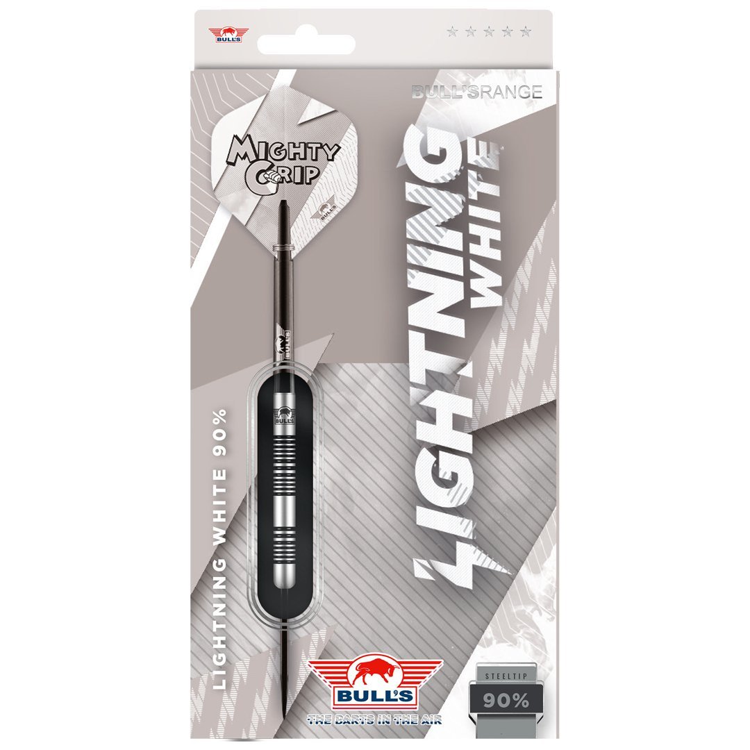  Bull's NL Lightning White 90% Tungsten Steeldarts