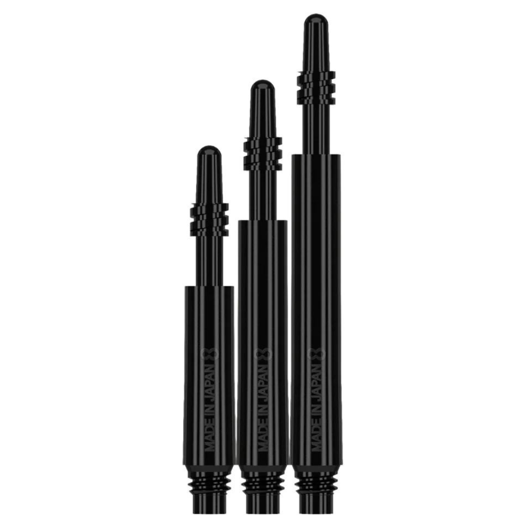  8 Flight Regular Spin Shafts - Schwarz