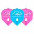 L-Style Champagne Flight Kami - Signature Logo (Pink / Türkis / Pink) - Shape