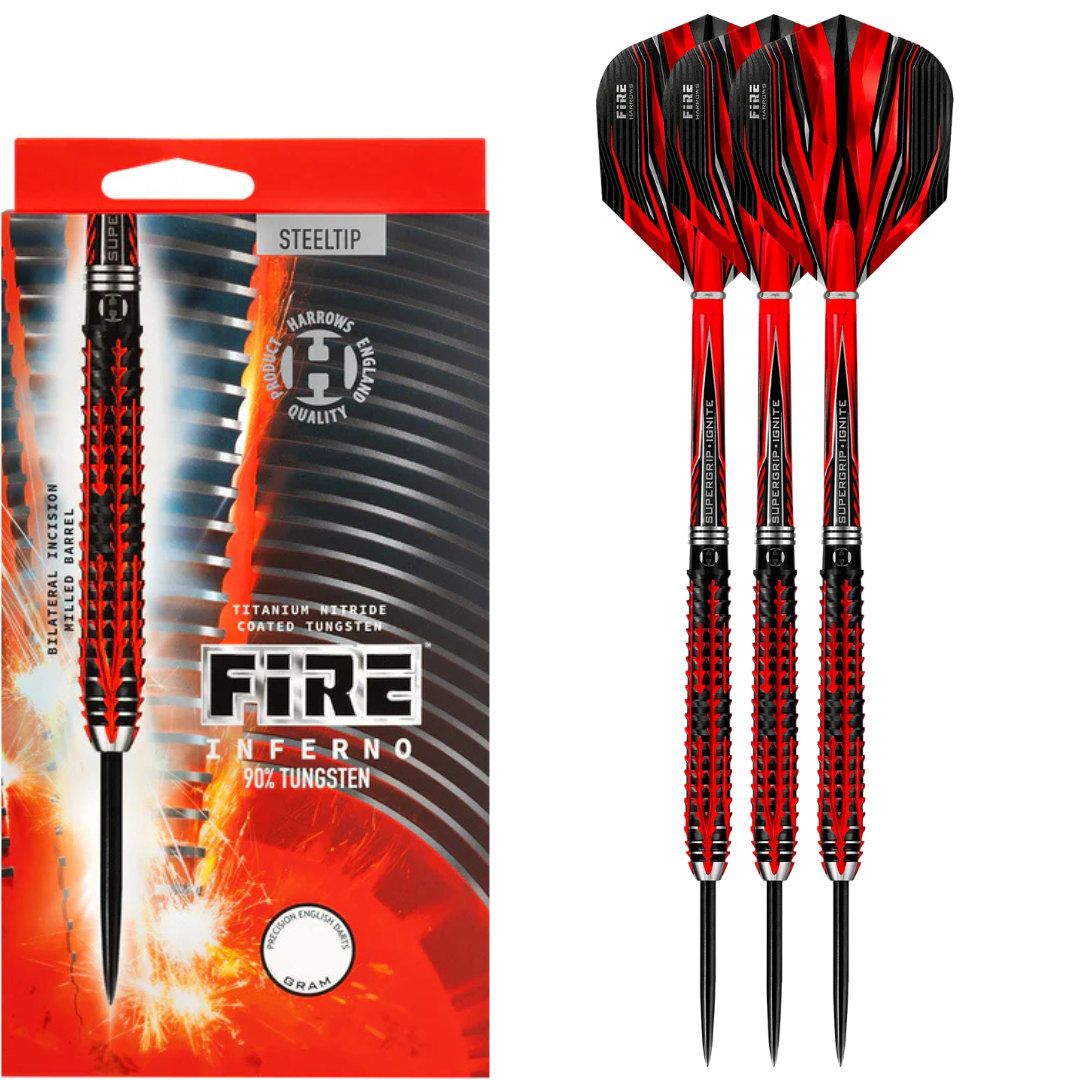  Harrows Fire Inferno 90% Tungsten Steeldarts