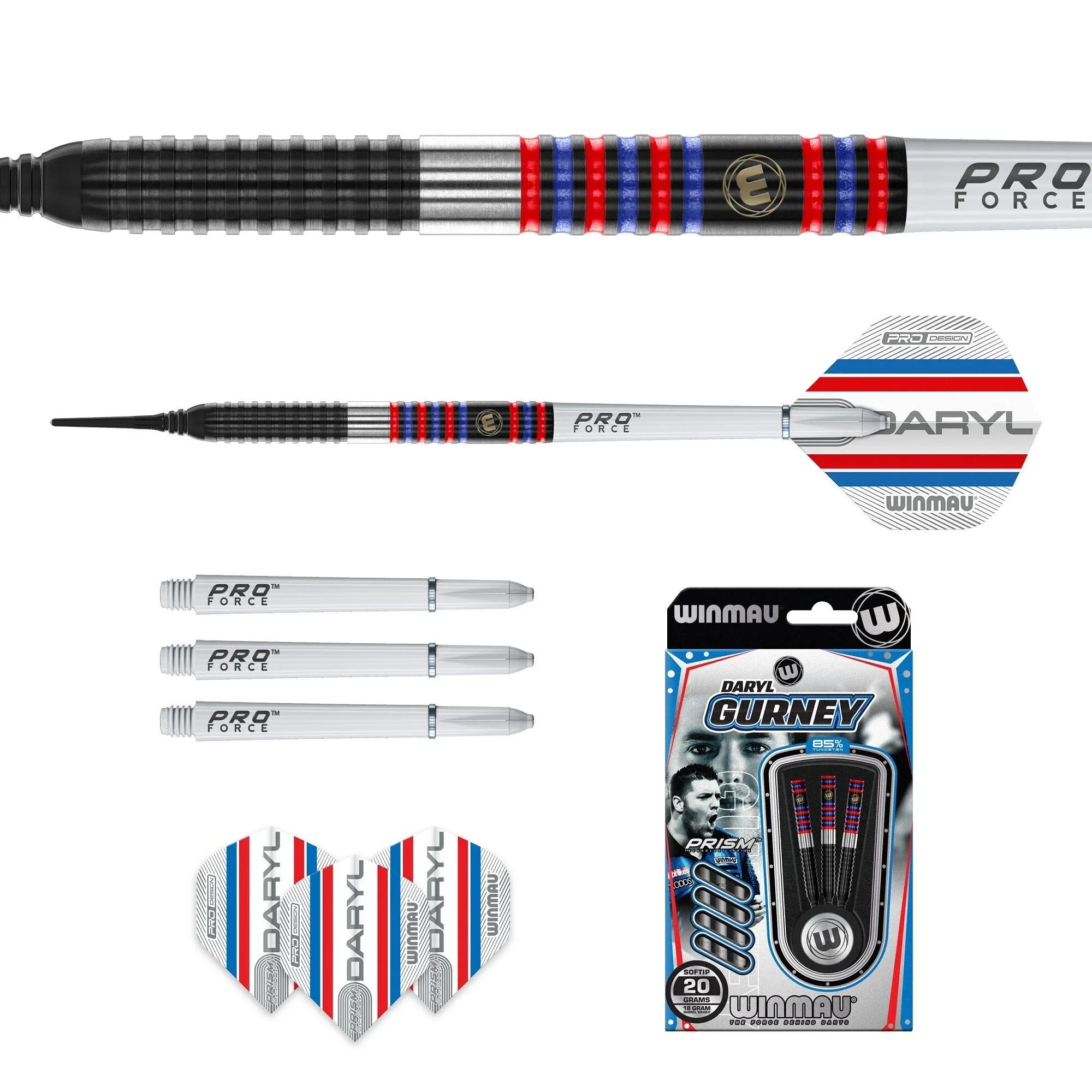  Winmau Daryl Gurney Pro-Series 85% Tungsten Softdarts
