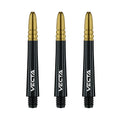  Winmau Vecta Shafts - Schwarz Gold