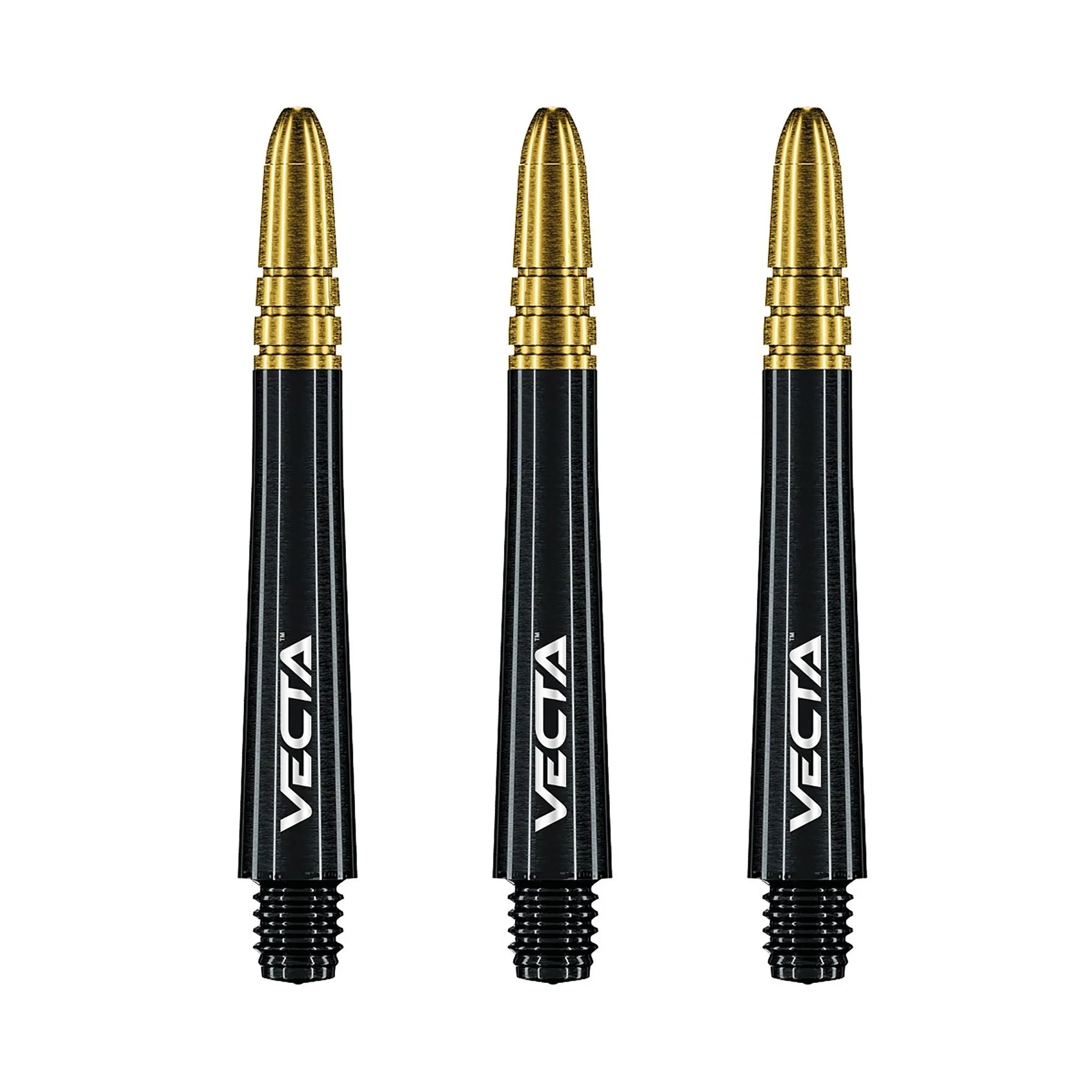  Winmau Vecta Shafts - Schwarz Gold